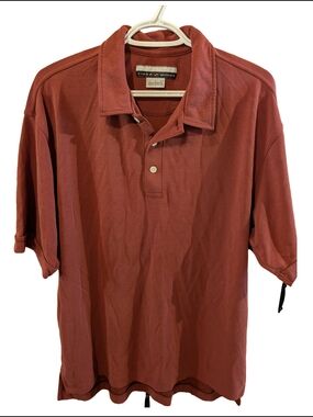 Tiger Woods Men's Bourgundy Short-Sleeve Polo